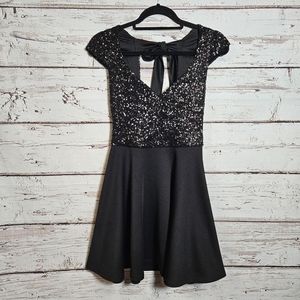 ASOS sequin flare dress